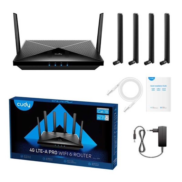 Cudy Router Ax1800 Wifi 6 Mesh 4g Sort