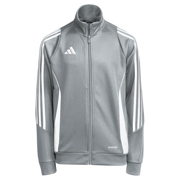 Adidas Träningsjacka Tiro24 Grå 5-6 Years Pojke
