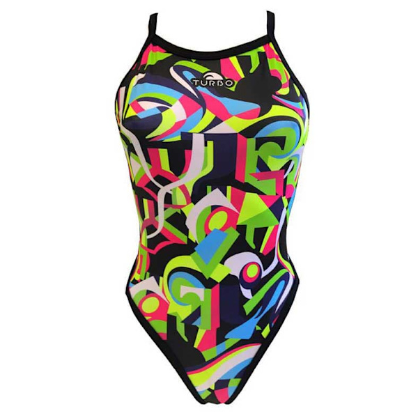 Turbo Badedragt Geo Abstract Flerfarvet 2XL Kvinde