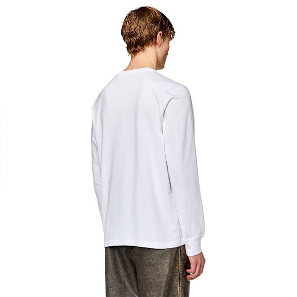Diesel Långärmad T-shirt Just K2 Vit S Man