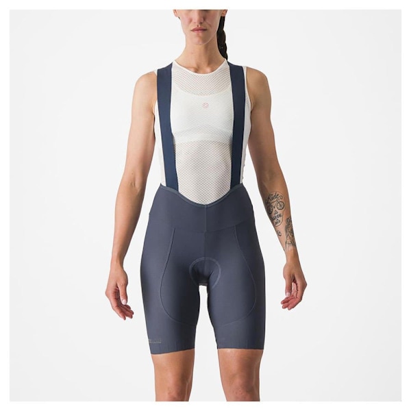 Castelli Haklappshorts Espresso Dt Blå M Kvinna