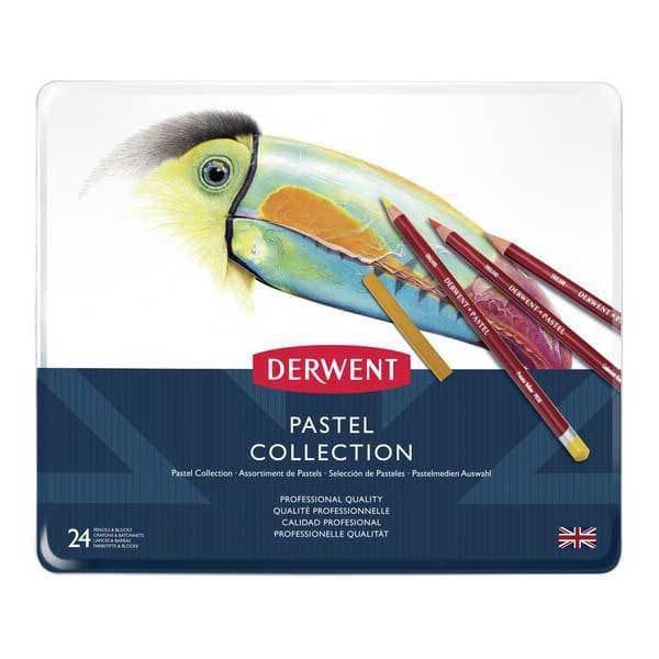 Derwent Metallisk Kasse Samling Blyant Pastel 24 Enheder