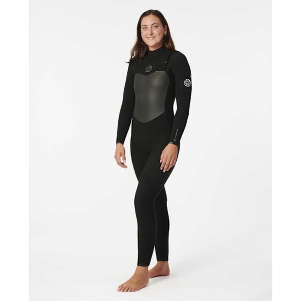 Rip Curl Långärmad Neoprenkostym Med Dragkedja Flashbomb 5/3gb Stmr Svart 8
