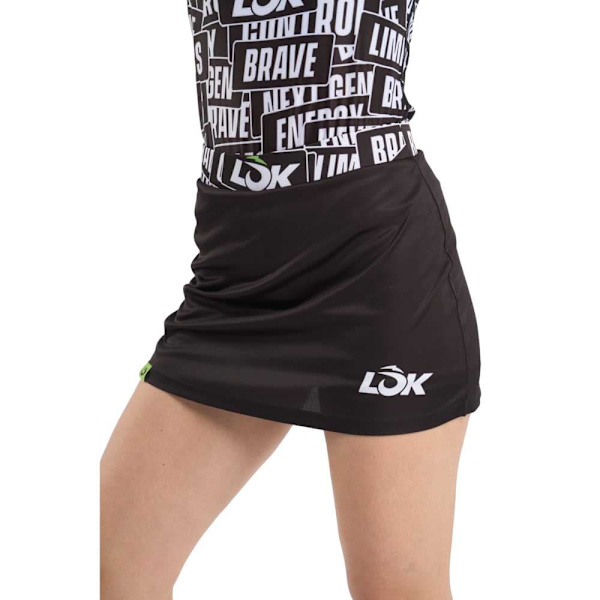 Lok Sticker Storm Nederdel Sort XL Kvinde