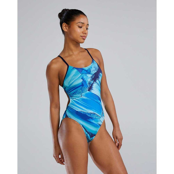 Tyr Cutoutfit - Durafast Elite - Mico Baddräkt Blå 30 Kvinna