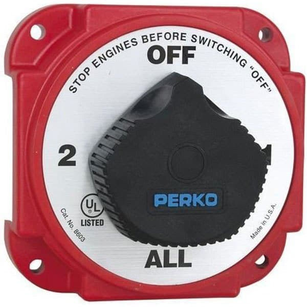 Perko Batteriafbryder Pk 380a Rød