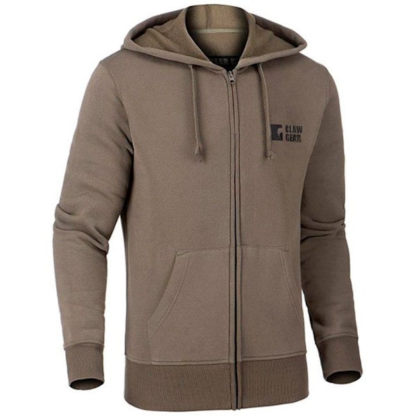 Clawgear Hættetrøje Med Fuld Lynlås Logo  S