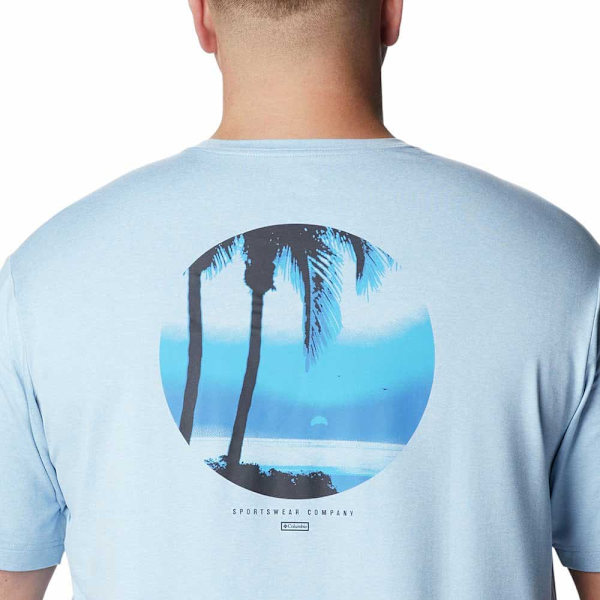 Columbia Kortärmad T-shirt Tech Trail Graphic Blå M Man