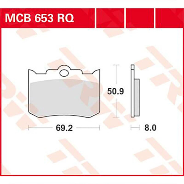 Trw Sintrede Bremseklodser Mcb653rq Sort