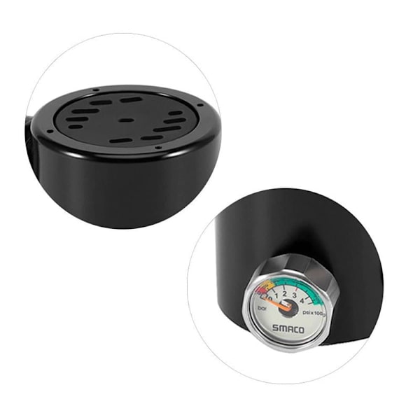 Smaco Komplet Flaskehoved Sort