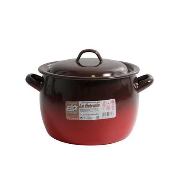 La Estrella Kuppelformet Gryde Med Låg Ild 4l 18 Cm