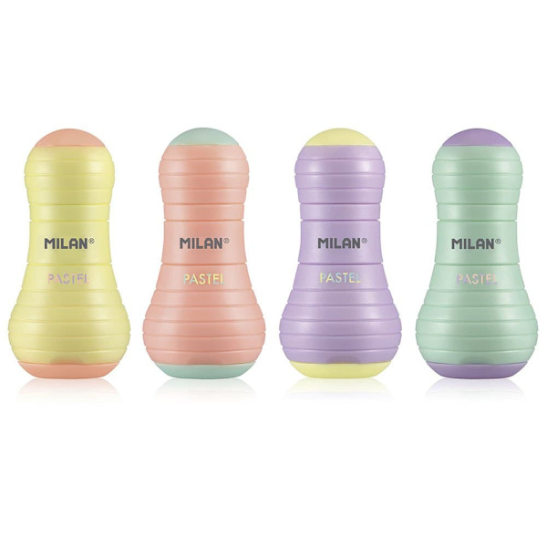 Milan Udstillingsboks 12 Sway Pastel Med Blyant Blyantspidser Sway Pastel Transparent