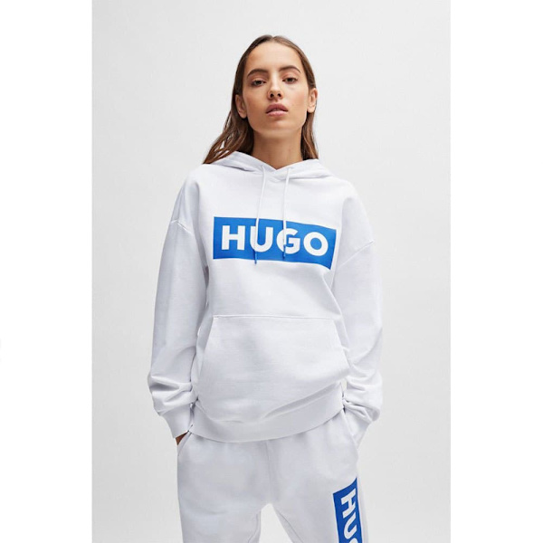 Hugo Nalves 10249110 Blue Huvtröja Vit S Man