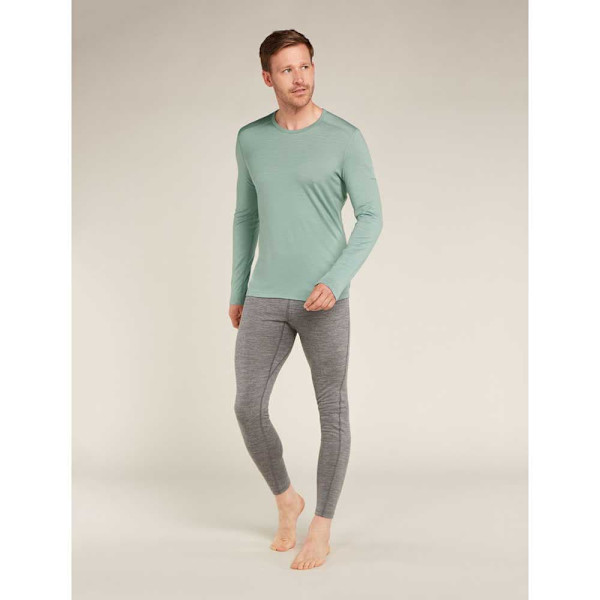 Icebreaker Merino 200 Oasis Langærmet Baselayer Grøn XL Mand