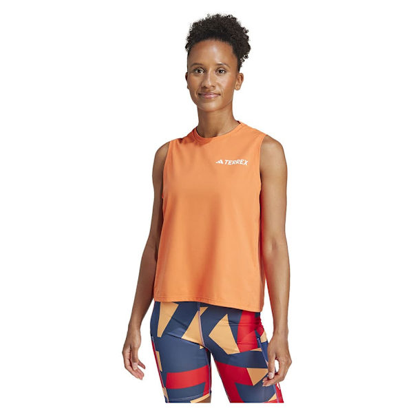 Adidas Terrex Multi Climacool ärmlös T-shirt Orange M Kvinna