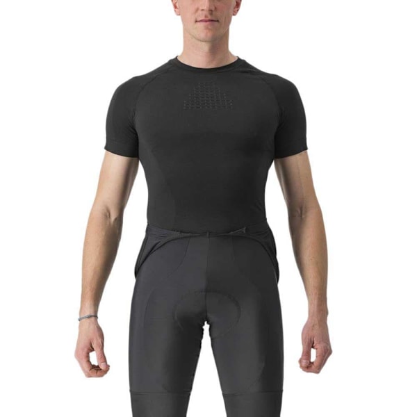 Castelli Kort Ærme Basislag Core Sort S-M Mand