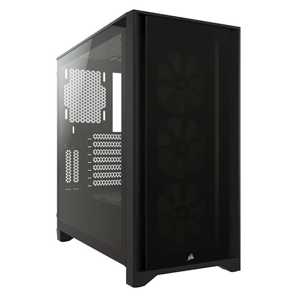 Corsair Tower Case Icue 4000x Tempered Glass Musta