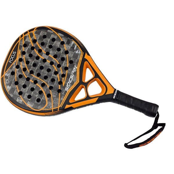 Sidespin Padel Racket Ss Focus 18k Fc Svart