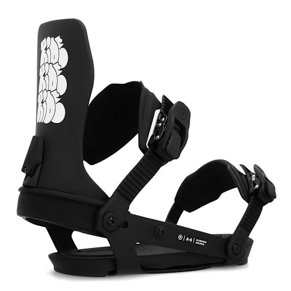 Ride Snowboard Bindinger A-6 Sort M