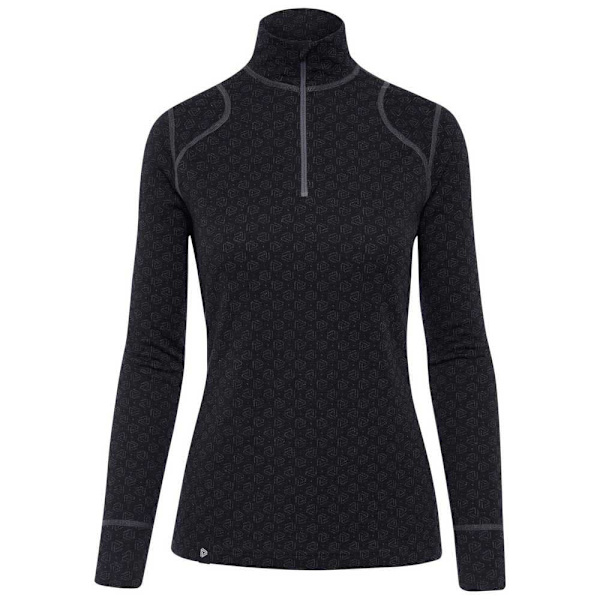 Thermowave Pitkähihainen Pohjakerros Merino Xtreme Zip Musta XL Nainen