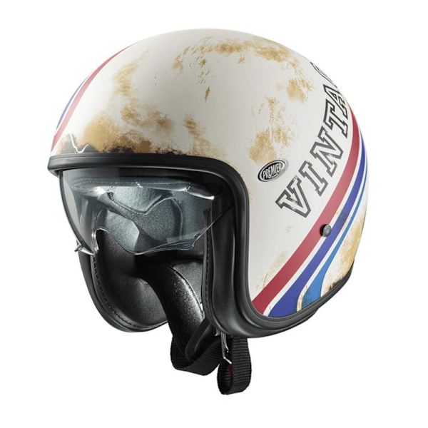Premier Helmets Åben Ansigtshjelm 23 Vintage Btr 12 Bm 22.06 Hvid L