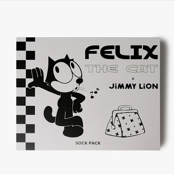 Jimmy Lion Felix The Cat Crew-strumpor 3 Par Flerfärgad EU 36-40 Man