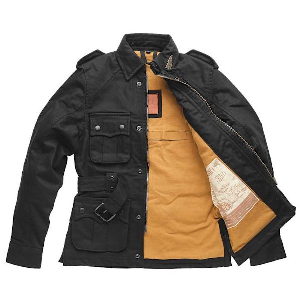 Fuel Motorcycles Jakke Safari Sort XS Kvinde