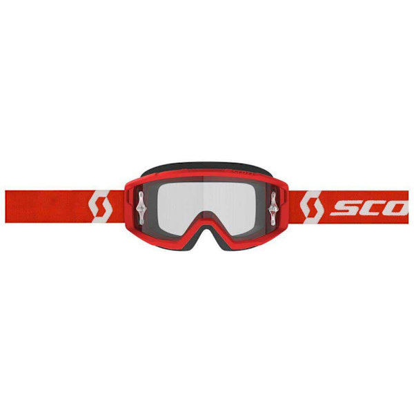 Scott Primal Clear Moottoripyörälasit Punainen Clear Works/CAT 2