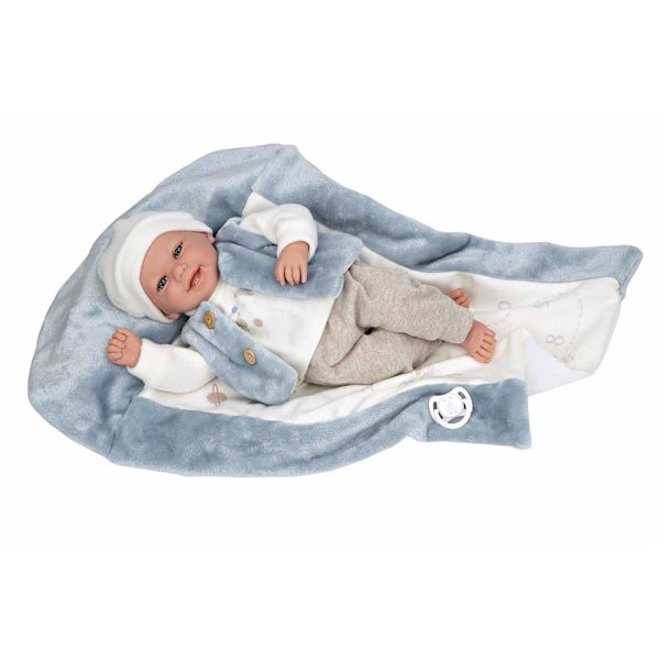 MuÑecas Arias Colin Elegance Babydocka Med Filtvikt 40 Cm