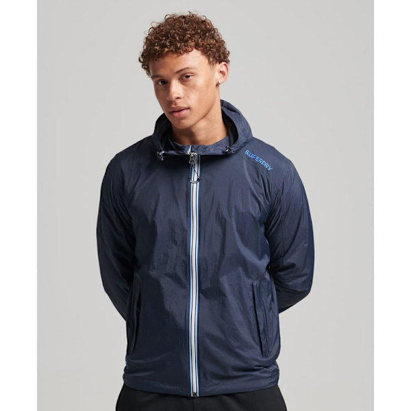 Superdry Jakke Code Sl Lightweight Blå 2XL Mand