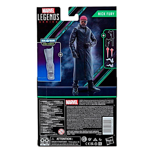 Hasbro Baf-figur: Hydra Stomper Nick Fury 15 Cm Marvel Grå