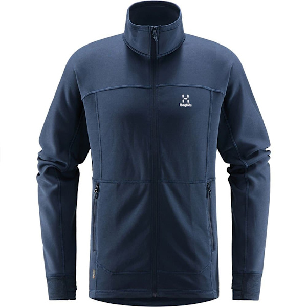 Haglofs Full Dragkedja Fleece Betula Blå L Man