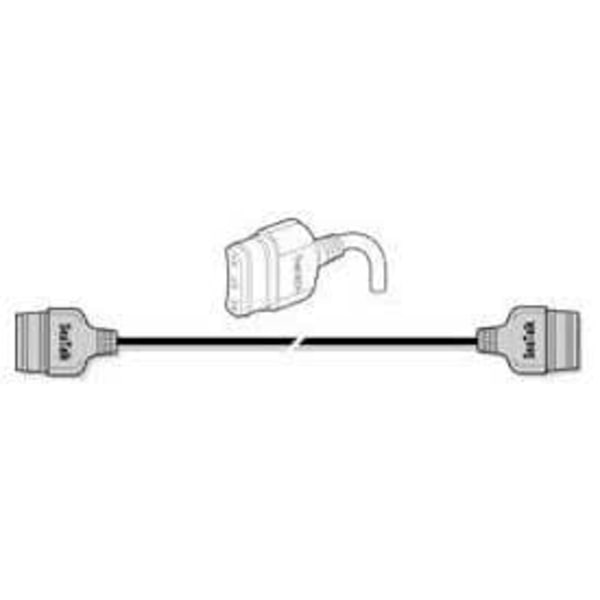 Raymarine Sea Talk Flat Sort 1 m