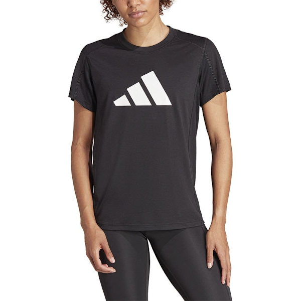 Adidas Train Essentials Logo Lyhythihainen T-paita Musta M Nainen