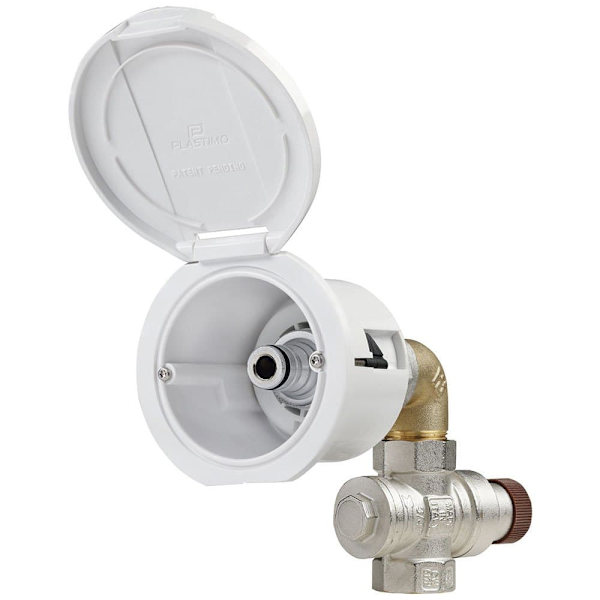 Plastimo Pyöreä Korkki Suihkun Veden Sisääntulo R-4 Kirkas