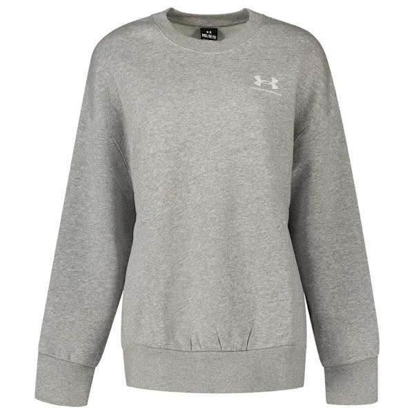 Under Armour Huppari Essential Fleece Os Crew Harmaa L Nainen