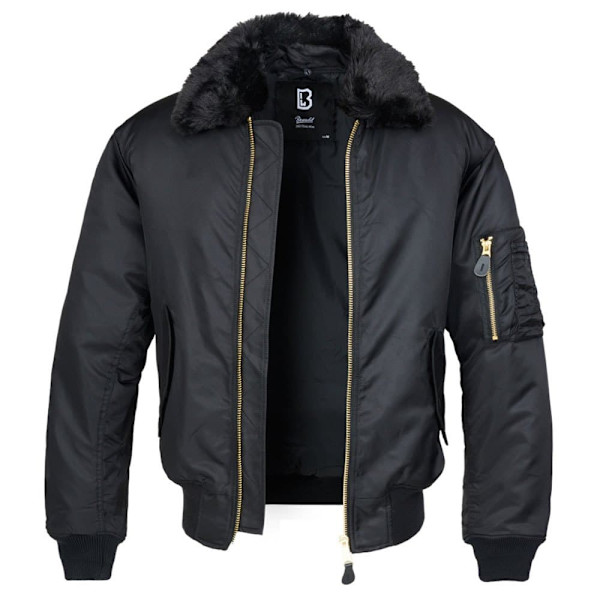 Brandit Jakke Ma2 Fur Collar Sort M Mand
