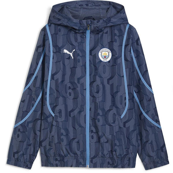 Puma Manchester City Fc Prematch Hættetrøje Blå 5-6 Years
