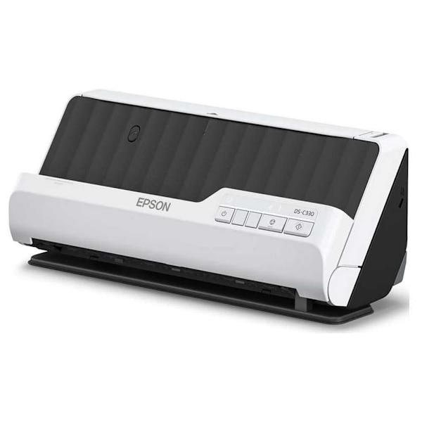 Epson Scanner Ds-c330 Durchsichtig One Size / EU Plug Svart, Vit