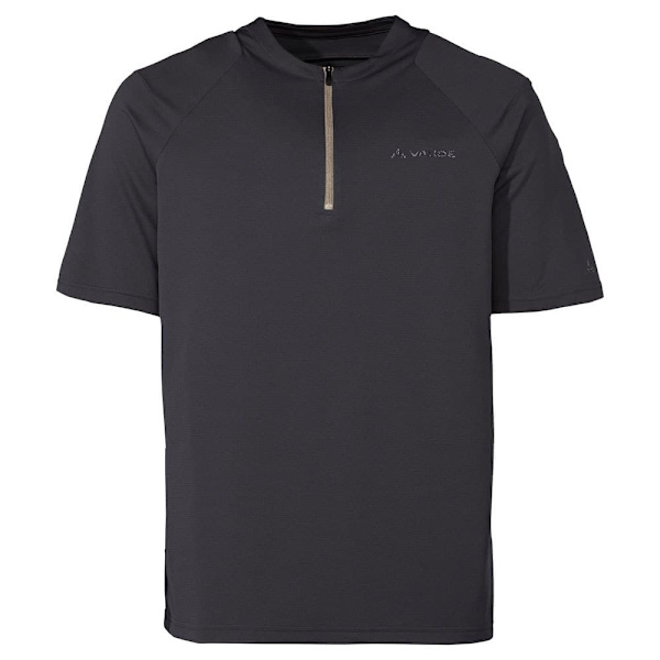 Vaude Bike Tremalzo Q-zip T-shirt Med Korta ärmar Svart M Man