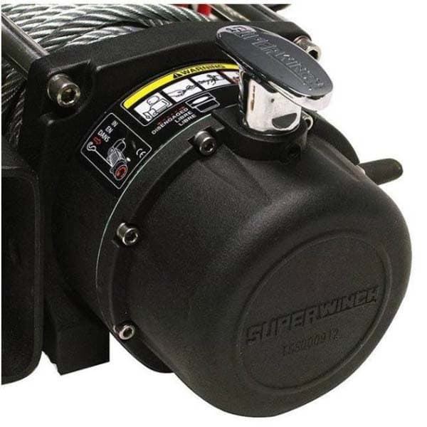 Superwinch Syntetrep Elektrisk Vinsch Tiger Shark 9500 4309kg 12v Silver 529 x 160 x 235 mm