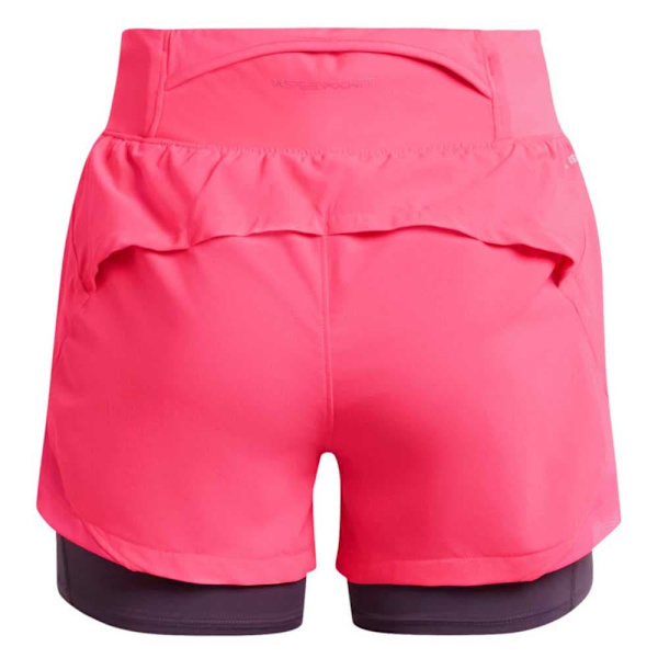 Under Armour Shorts Run Stamina 2-in-1 Rosa XS Kvinde