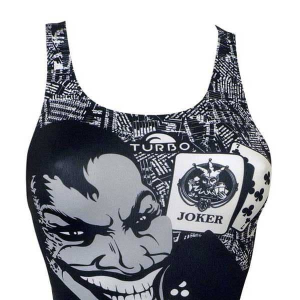 Turbo Badedragt New Jocker Pro Resist Sort,Grå 9-10 Years Pige