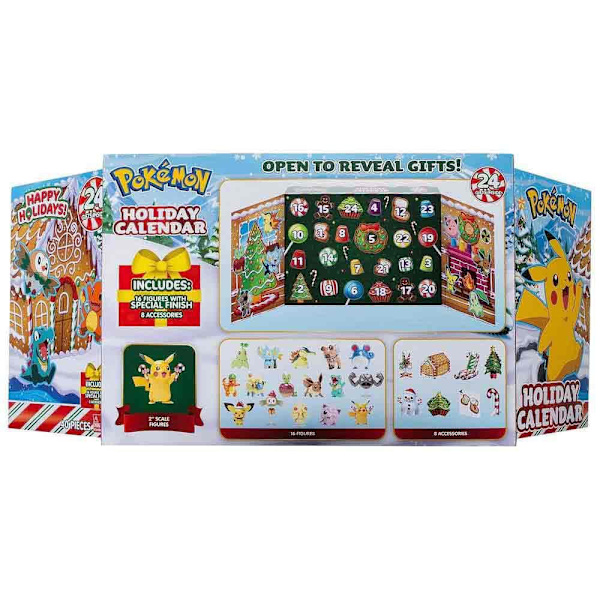 Pokemon Joulukalenteri Multi 24 Kappaletta Monivärinen