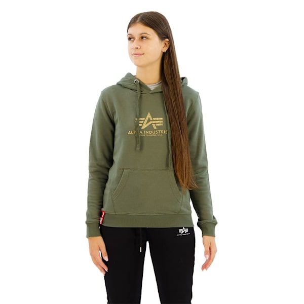Alpha Industries New Basic G Hættetrøje Grøn XS Kvinde