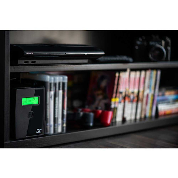 Green Cell Udgang Ups Ups03 Line-interactive 1000 Va 600w 4 Sort EU Plug