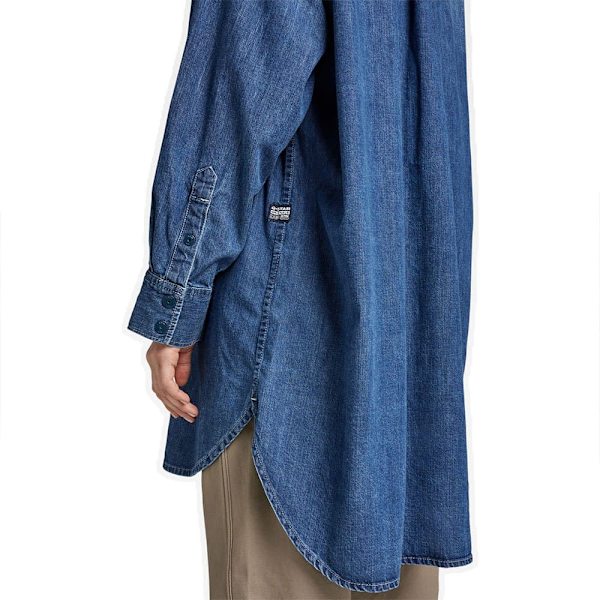 G-star Lang ærmet Skjorte Oversized Blå XS Kvinde