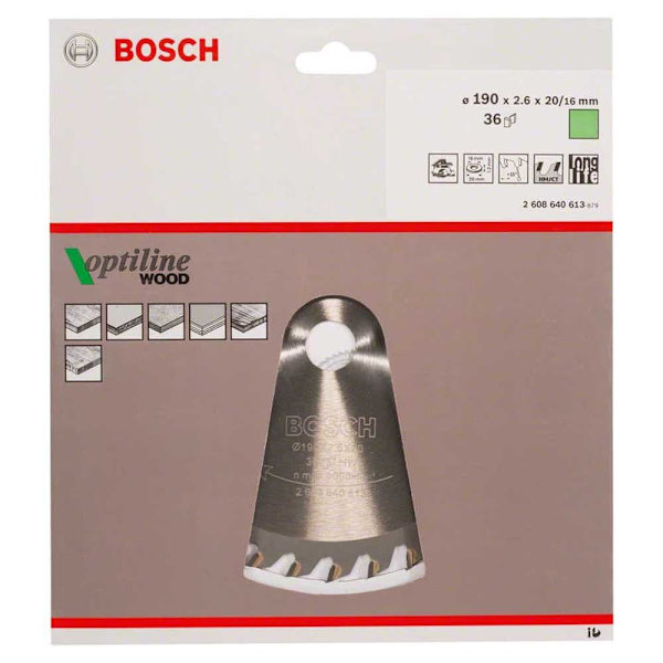 Bosch Professional Multimateriale Cirkulær Skive Op Wo H 190x30-24 Søvfarvet