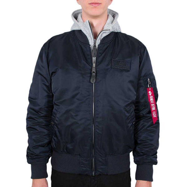 Alpha Industries Ma-1 D-tec Jakke Blå L Mand