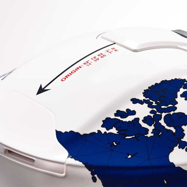 Schuberth C5 Globe Modulær Hjelm Blå 3XL